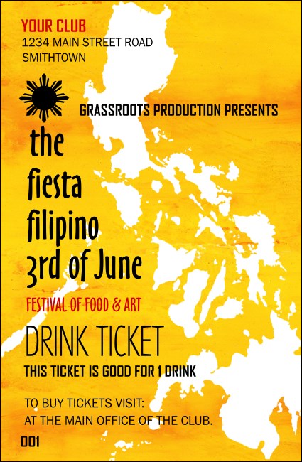 Philippines Drink Ticket