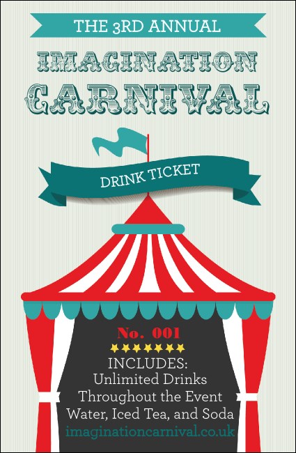 Carnival Monkey Drink Ticket Product Front