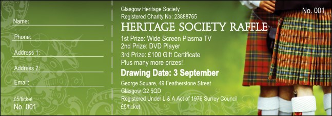 Gillies and Flashes Raffle Ticket Product Front