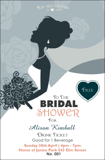 Bridal Drink Ticket Product Front
