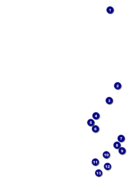 Valentines Heart Postcard Front Field Markers