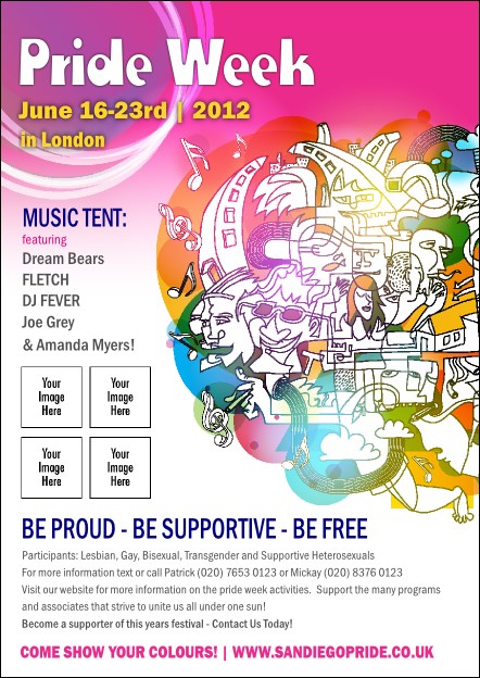 LGBT Pride Postcard Product Front