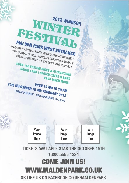 Winter Festival Postcard Product Front