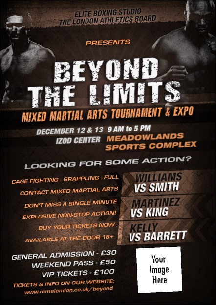 MMA Main Event Postcard (Brown) Product Front