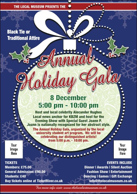 Holiday Ornament Postcard Product Front