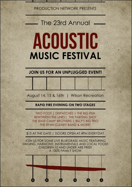 Acoustic Strings Postcard Product Front