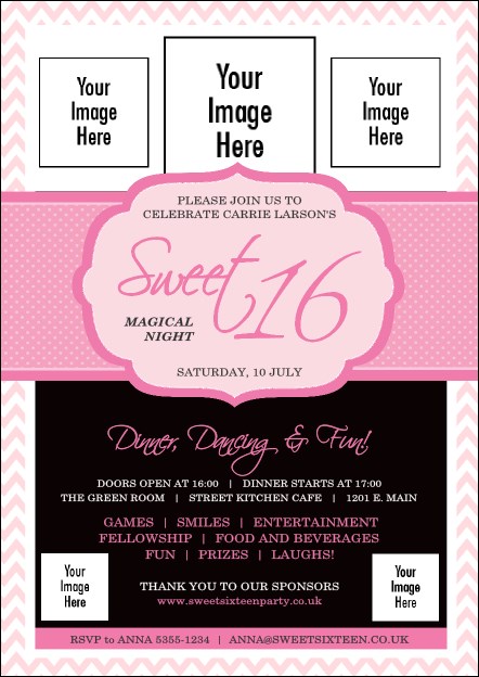 Sweet 16 Postcard Product Front