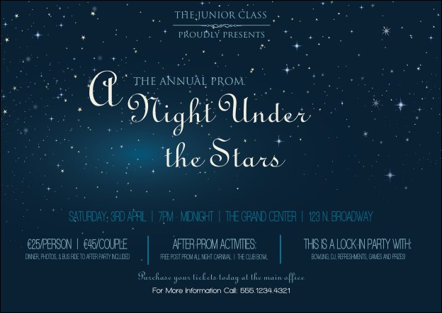 Star Theme Postcard Product Front