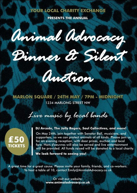 Animal Print Postcard Product Front