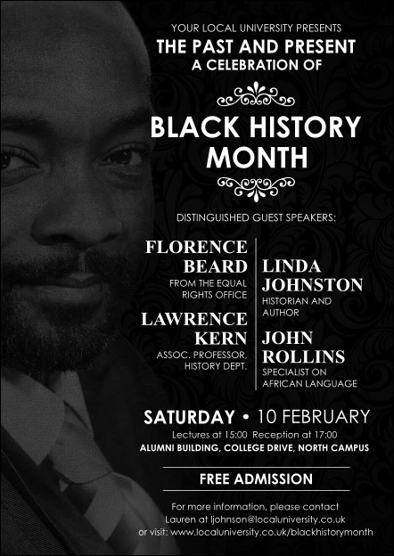 Black History Month Postcard Product Front