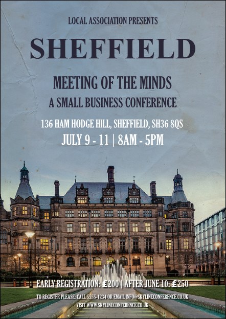 Sheffield Postcard Product Front