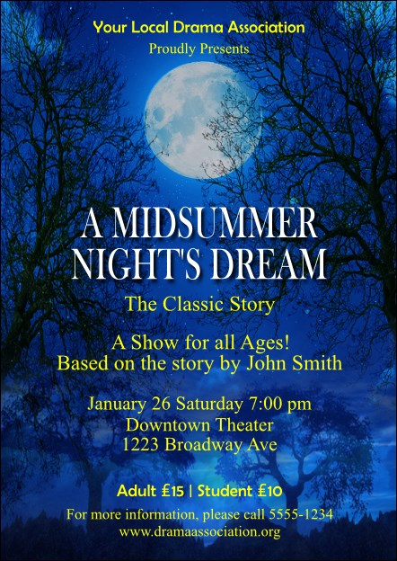 Midsummer Night's Dream Postcard Product Front
