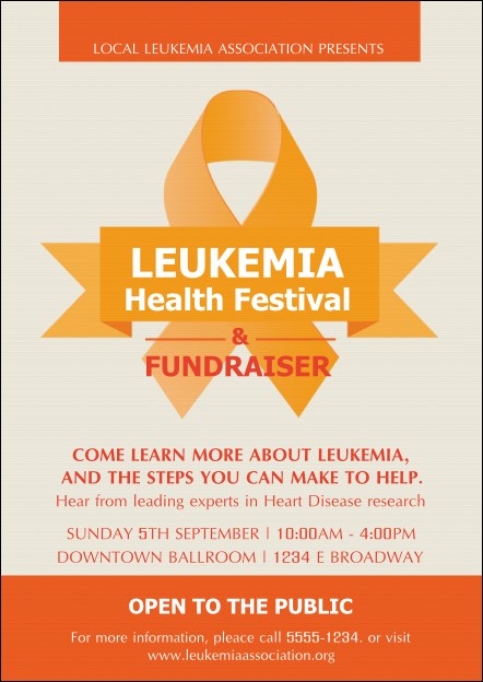 Leukemia Postcard Product Front
