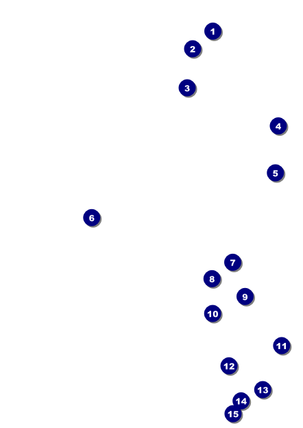 Squares Postcard Front Field Markers