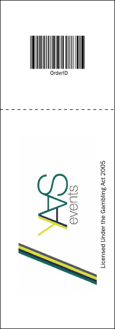 Fundraiser Education Raffle Ticket Product Back