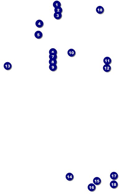 Goth Rave Postcard Front Field Markers