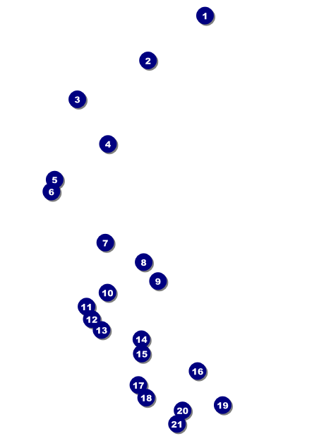 Reunion Postcard Front Field Markers