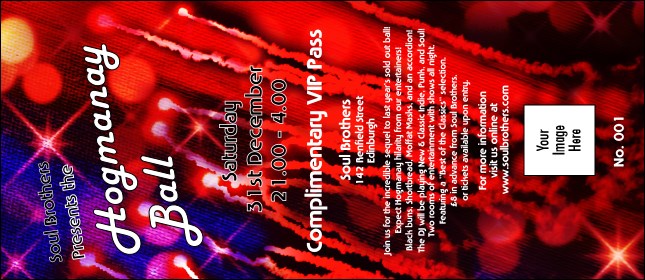 Colourful Hogmanay VIP Pass Product Front