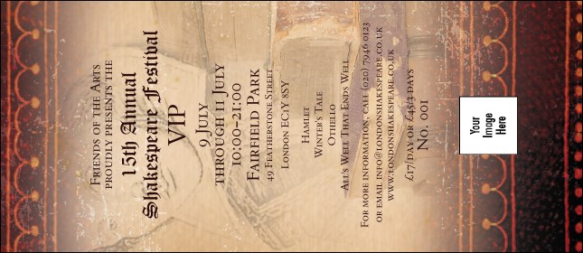 Performing Arts VIP Pass Product Front