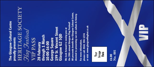 Scottish Flag VIP Pass Product Front