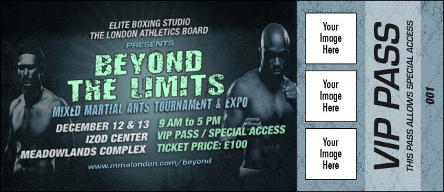 MMA Main Event VIP Pass (Blue) Product Front