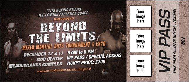 MMA Main Event VIP Pass (Brown) Product Front