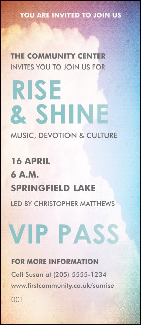 Clouds VIP Pass Product Front