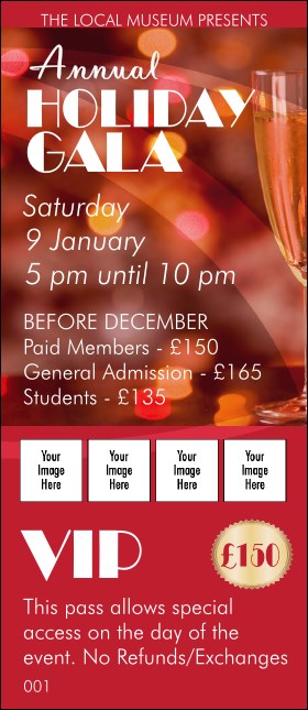 Champagne Lights VIP Pass Product Front