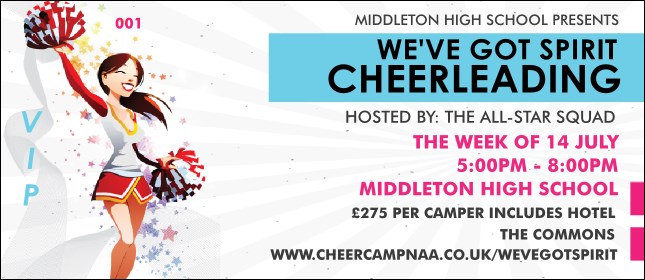 Cheerleading Spirit VIP Pass Product Front