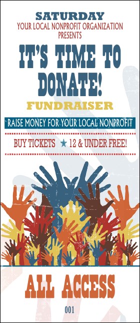 Fundraising Hands VIP Pass Product Front
