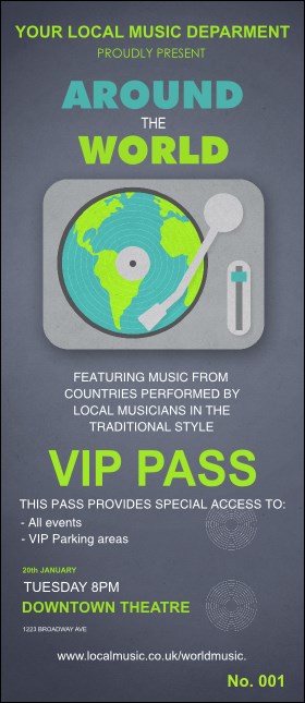 World Music VIP Pass Product Front