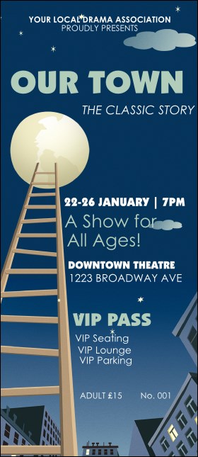 Our Town VIP Pass Product Front