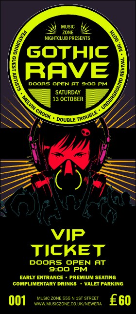 Goth Rave VIP Pass Product Front