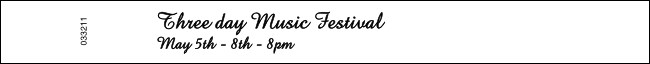 Formal Text (2 lines) no Logo Product Front