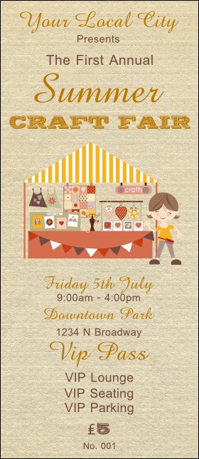 Craft Fair VIP Pass Product Front