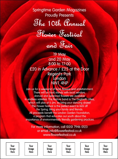 Red Rose Flyer Product Front