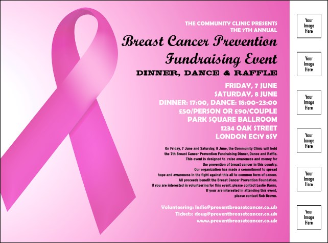Pink Ribbon Flyer Product Front