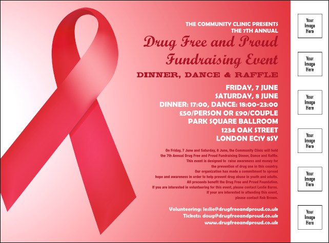 Red Ribbon Flyer Product Front