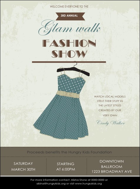 Fashion Show Flyer Product Front