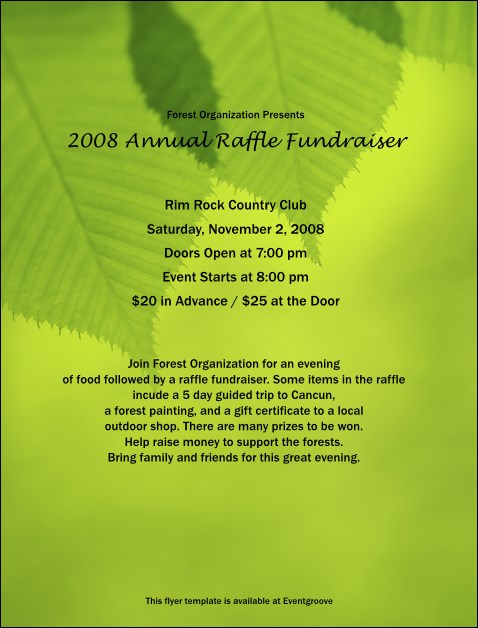 Green Leaves Flyer Product Front