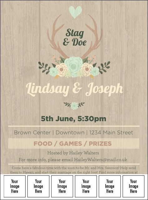 Flower Stag & Doe Logo Flyer Product Front