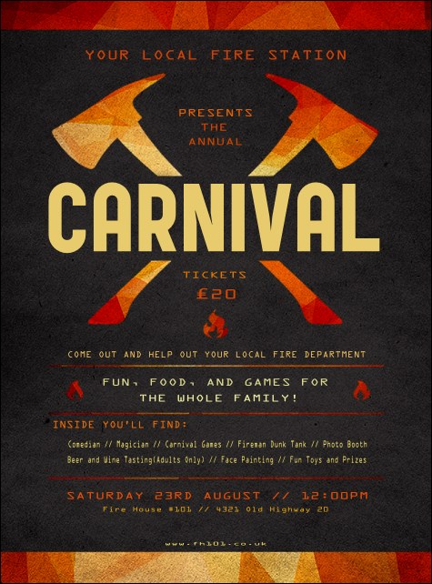 Fire Department Flyer Product Front