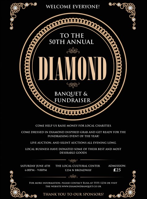 Diamonds Black Flyer