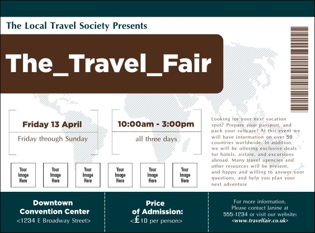 Airline Logo Flyer Product Front