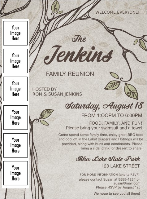 Reunion Logo Flyer Product Front