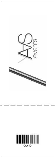 Piano Event Ticket Product Back
