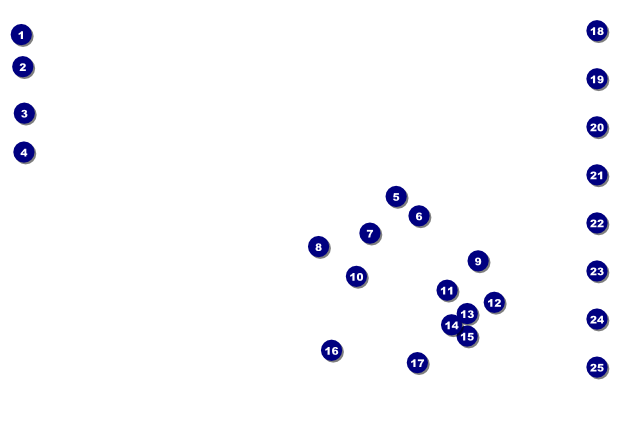 Hollywood BW Poster Front Field Markers