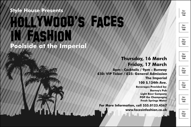 Hollywood BW Poster Product Front