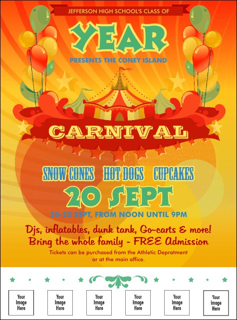 Carnival Logo Flyer Product Front