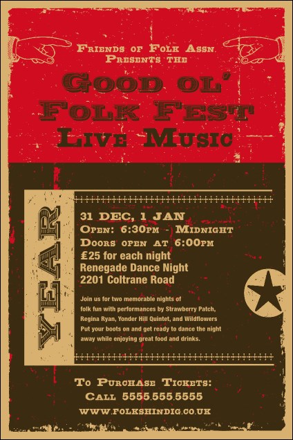 Woodcut Poster Product Front